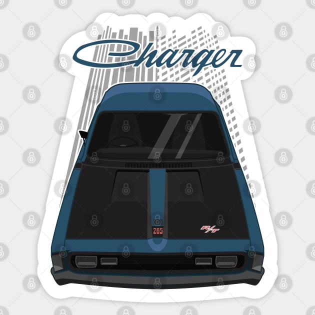 Chrysler VH Valiant Charger RT - Blue Sticker by V8social